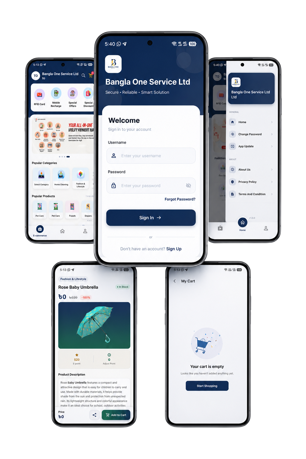 Bangla One Service Mobile App